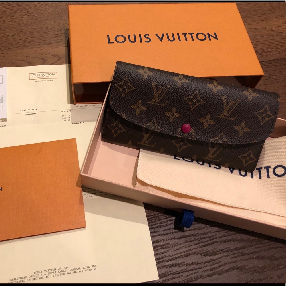 Sold! Louis Vuitton Emille wallet Fuchsia monogram